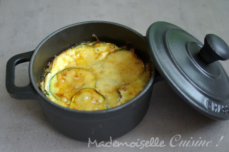 Gratin de Courgettes en Mini Cocottes - Mademoiselle Cuisine