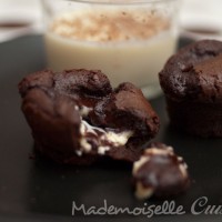 Fondant au chocolat coeur coulant au chocolat blanc