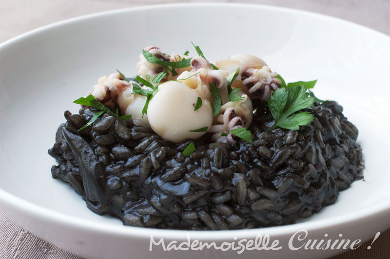 Risotto à l'Encre de Seiche - Mademoiselle Cuisine