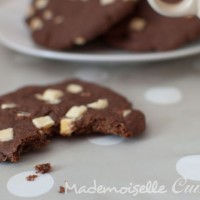 Cookies cacao et pépites de chocolat blanc - sans beurre
