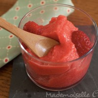 Sorbet à la Fraise maison