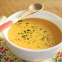 Soupe Butternut et gingembre rôti pour Amoureusement Soupe