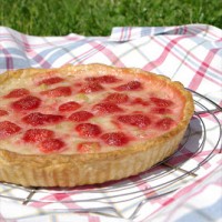 Tarte fraises rhubarbe