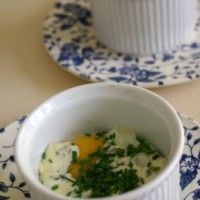 Oeufs Cocotte à la Fourme d'Ambert