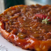 Tarte Tatin Rhubarbe Fraises