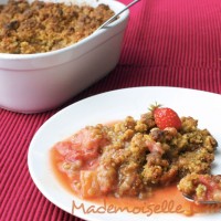 Crumble fraises rhubarbe