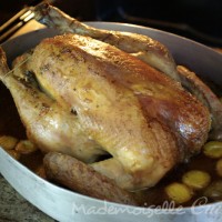 Poulet à la bière et aux mirabelles