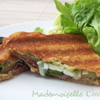 Croque monsieur courgette chèvre