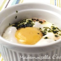 Oeufs cocotte au saumon