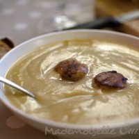 Velouté de topinambours et noix de St Jacques