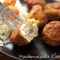 Boulettes de poulet parmesan (Giovanni Ferrari) et ciboulette