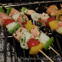 Brochettes de poisson