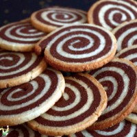 Sablés spirale vanille chocolat