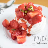 Pavlova fraises pistache