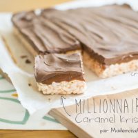 Millionaire's caramel krispies squares